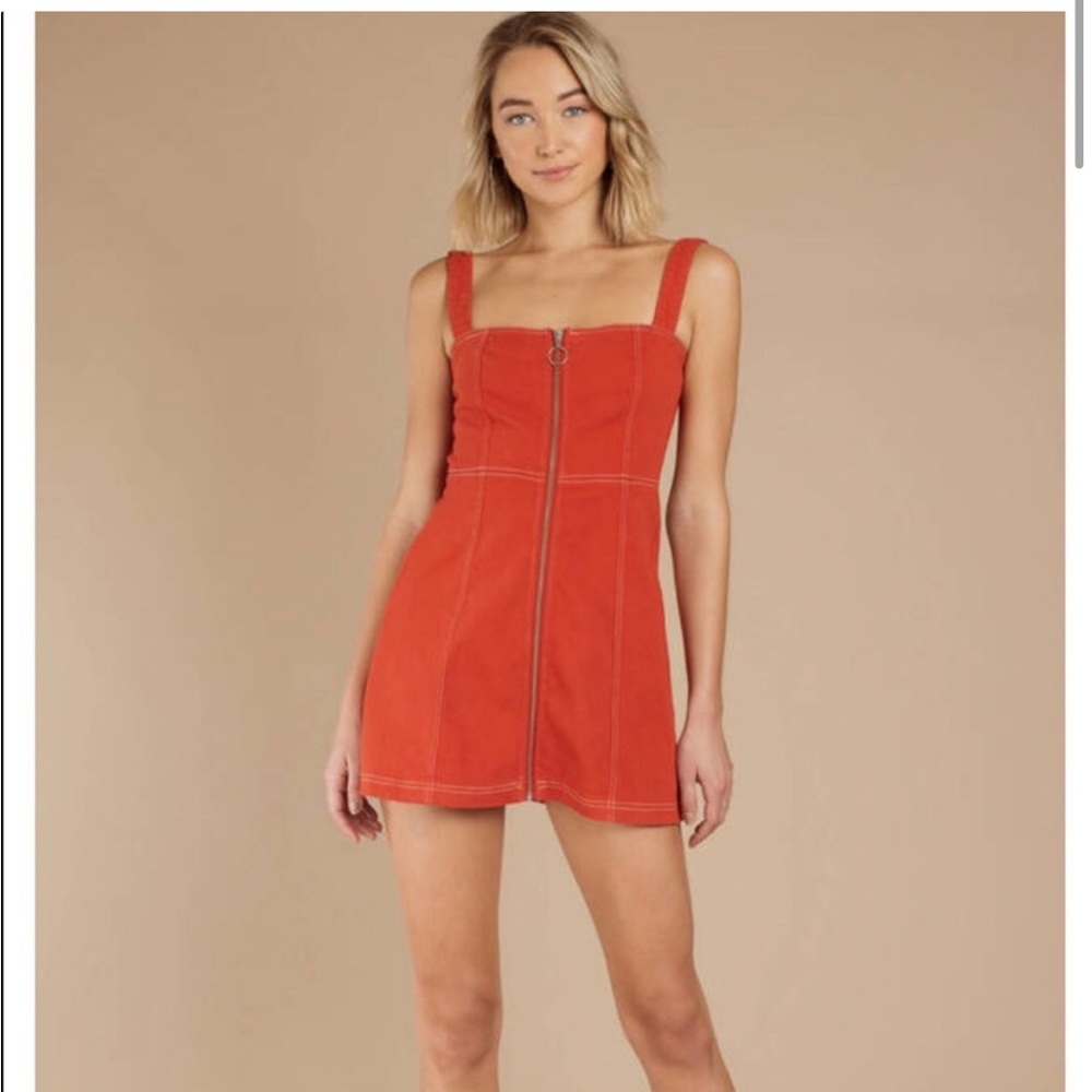 Capulet Tami o ring zipper dress orange size XS - revolve